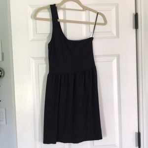 Black Zara one shoulder Black Dress